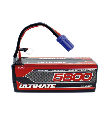 Lipo 14.8v. 5800mAh 60C STICK HC PACK EC5 - ULTIMATE - UR4434-2