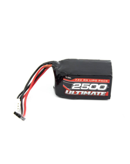 ULTIMATE 7.4v. 2500mAh LiPo HUMP RECEIVER BATTERY PACK JR - UR4452 - 