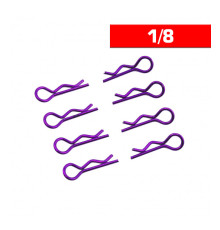 Body Clips 1/8 Purple (x8) - UR6412-P - ULTIMATE 