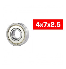 "4x7x2.5mm ""HS"" METAL SHIELDED BEARING SET (2pcs) - UR7856-2 - ULTI