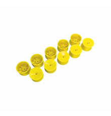 Jantes AR 12mm 2WD-4WD jaunes - IFMAR - HARD (10) - XRAY - 329901-Y