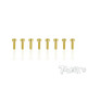 Screws GOLD CHC 2.5x8mm (8) - T-WORKS - GSS-2508H