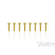 Screws GOLD CHC 2.5x10mm (8) - T-WORKS - GSS-2510H