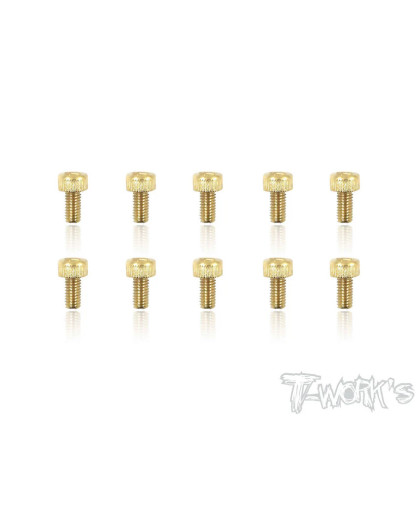 Screws GOLD CHC 3x6mm (10) - T-WORKS - GSS-306H