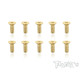 Screws GOLD FHC 3x8mm (10) - T-WORKS - GSS-308C