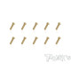 3mmx10mm Gold Steel UFO Screws (10pcs) - T-WORKS - GSS-310U