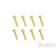 Screws GOLD CHC 3x14mm (10) - T-WORKS - GSS-314H