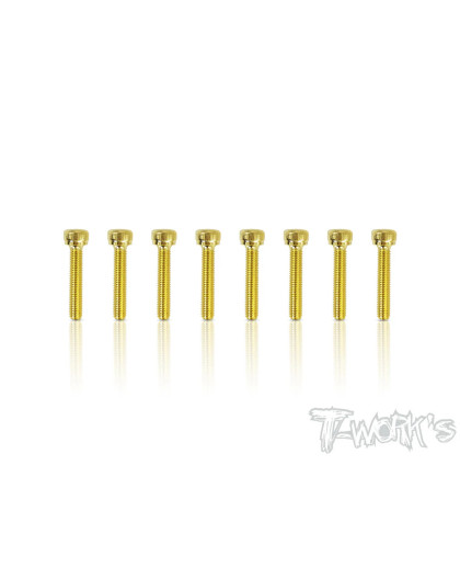 Vis Acier Traitées GOLD CHC 3x16mm (8) - T-WORKS - GSS-316H