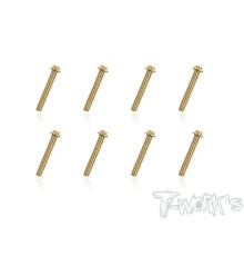 Vis Acier Traitées GOLD Tête UFO 3x20mm (10) - T-WORKS - GSS-320U