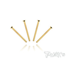 Screws GOLD FHC 3x35mm (4) - T-WORKS - GSS-335C