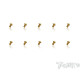 4mmx8mm Gold Steel UFO Screws (10pcs) - T-WORKS - GSS-408U