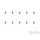 4mmx10mm Gold Steel UFO Screws (10pcs) - T-WORKS - GSS-410U