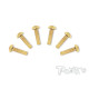 4mmx16mm Gold Button Head Screws (6pcs) - T-WORKS - GSS-416B