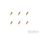 4mmx16mm Gold Steel UFO Screws (6pcs) - T-WORKS - GSS-416U