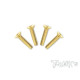 Screws GOLD FHC 4x20mm (4) - T-WORKS - GSS-420C