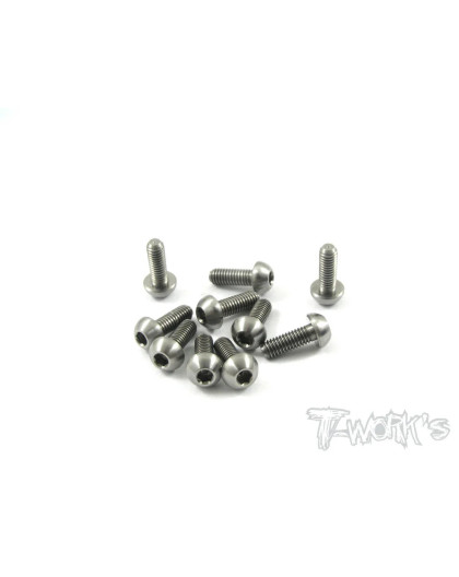 Vis Acier Traitées NICKEL BHC 4x8mm (10) - T-WORKS - NSS-408B