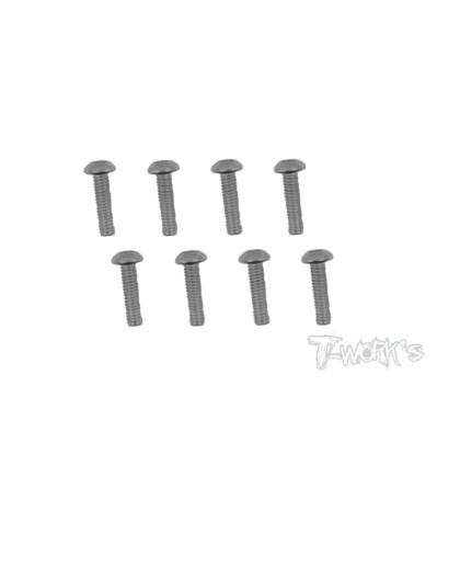 4mmx16mm Nickel Button Head Screw (8pcs) - T-WORKS - NSS-416B