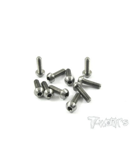 Vis Acier Traitées NICKEL BHC 4x10mm (10) - T-WORKS - NSS-410B