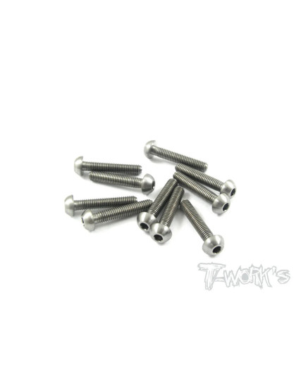 3mm x 16mm Titanium Hex. BHC Screw - T-WORKS - TSS-316B