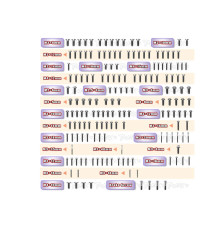 Titanium Screw set (UFO) 168pcs Xray XB8'23 - T-WORKS - TSSU-XB8'23