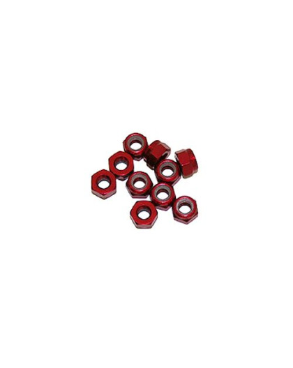 3 mm. ALU. NYLON NUT RED (10pcs) - UR1502-R - ULTIMATE