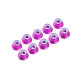 3MM. ALU. NYLON NUT W/FLANGED PINK (10pcs) - UR1503-PK - ULTIMATE