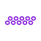 Rondelles 3x6x0.5mm - Violet (10pcs) - ULTIMATE - UR1504-P