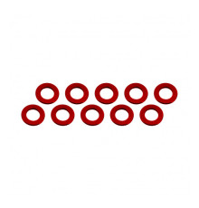 ALUMINUM SHIM (3x6x0.5mm) RED (10pcs) - UR1504-R - ULTIMATE