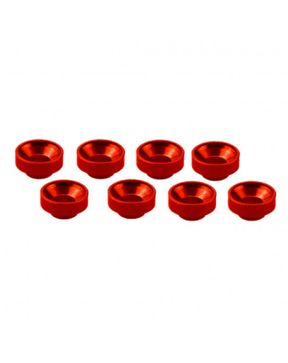 M3 ALUMINUM SERVO WASHER RED (8 pcs) - UR1507-R - ULTIMATE