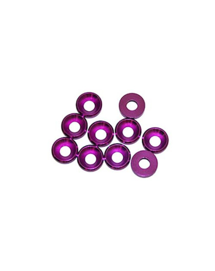 4 mm. ALU WASHER PURPLE (10 pcs) - UR1511-P - ULTIMATE