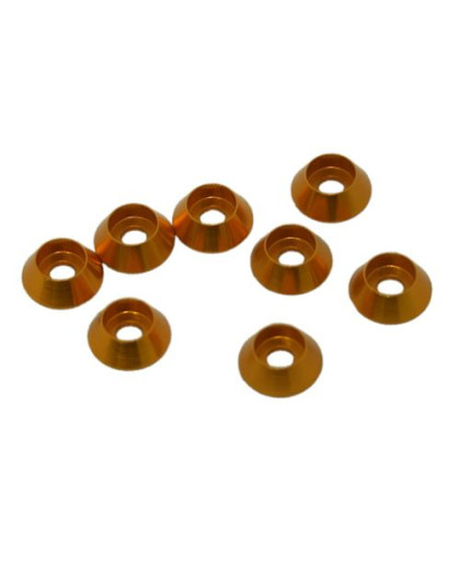 3MM ALUMINIUM CAP HEAD WASHER GOLD (8 pcs) - UR1521-G - ULTIMATE