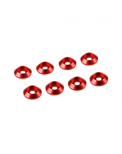 Rondelle cuvette 3mm Rouge tete cyl(x8) - ULTIMATE - UR1521-R