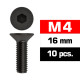 M4x16mm FLAT HEAD SCREWS (10 pcs) - UR161416 - ULTIMATE