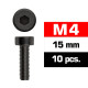 M4x15mm CAP HEAD SCREWS (10 pcs) - UR163415 - ULTIMATE