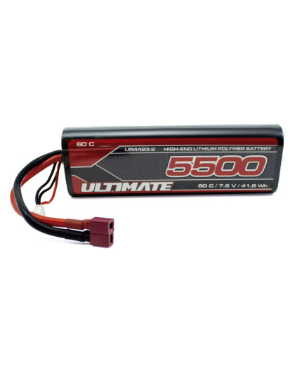 LiPo HV STICK HC 7.6v. 5500 mAh 60C T-DEAN - ULTIMATE - UR4423-2