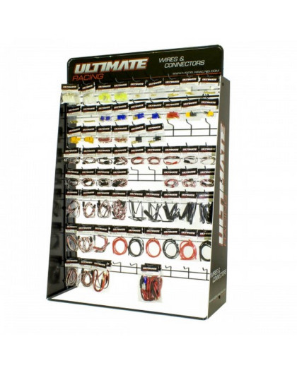 ULTIMATE WIRES AND CONNECTORS DISPLAY STAND W/2 x 62 ITEMS (124 pcs.)