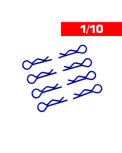 Body Clips 1/10 Blue (x8) - UR6411-A - ULTIMATE 