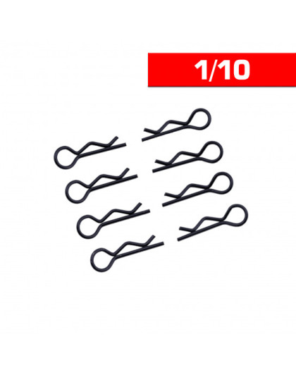 Body Clips 1/10 Black (x8) - UR6411-N - ULTIMATE