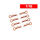 Body Clips 1/10 Orange (x8) - UR6411-G - ULTIMATE 