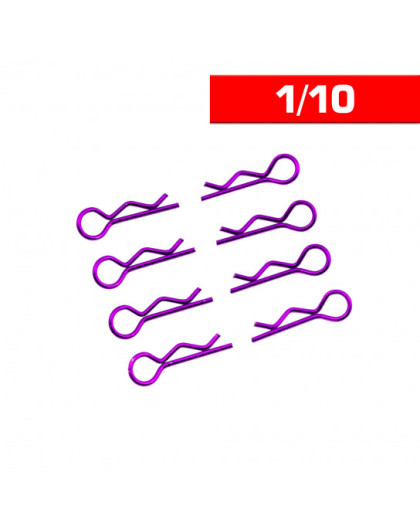 Body Clips 1/10 Purple (x8) - UR6411-P - ULTIMATE