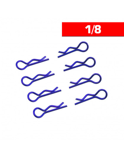 Body Clips 1/8 Blue (x8) - UR6412-A - ULTIMATE 