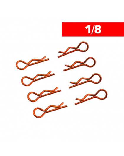 Body Clips 1/8 Orange (x8) - UR6412-G - ULTIMATE 