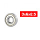 "3x6x2.5mm ""HS"" METAL SHIELDED BEARING SET (10pcs) - UR7810 - ULTIM