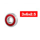 "3x6x2.5mm ""HS"" RUBBER SEALED BEARING SET (10pcs) - UR7811 - ULTIMA