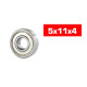 "5x11x4mm ""HS"" METAL SHIELDED BEARING SET (10pcs) - UR7820 - ULTIMA