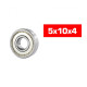 "5x10x4mm ""HS"" METAL SHIELDED BEARING SET (2pcs) - UR7818-2 - ULTIM