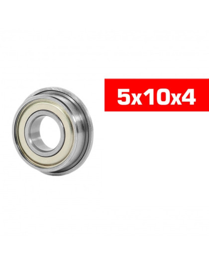 "5x10x4mm FLANGED ""HS"" METAL SHIELDED BEARING SET (10pcs) - UR7832 