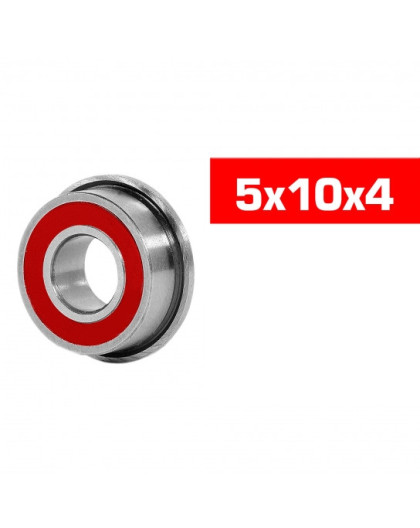 "5x10x4mm FLANGED ""HS"" RUBBER SEALED BEARING SET (10pcs) - UR7833 -