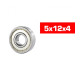 "5x12x4mm ""HS"" METAL SHIELDED BEARING SET (10pcs) - UR7834 - ULTIMA