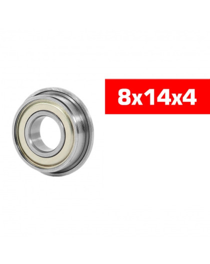 "8x14x4mm FLANGED ""HS"" METAL SHIELDED BEARING SET (2pcs) - UR7842-2